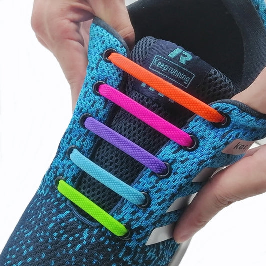Elastic Shoelaces Fit all. No tying needed.