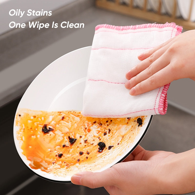 Anti-Oil Kitchen Cleaning Cloth